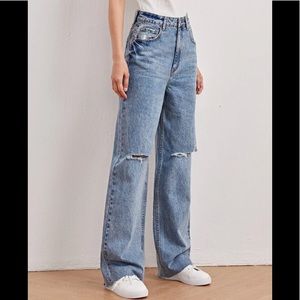 SHEIN BASIC HIGH WAISTED VINTAGE BOYFRIEND JEANS
